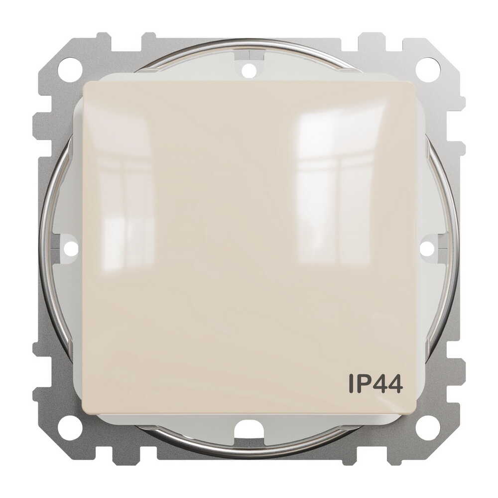 Вимикач Schneider Sedna Design бежевий 1кл прохідний IP44 ( SDD212106 )
